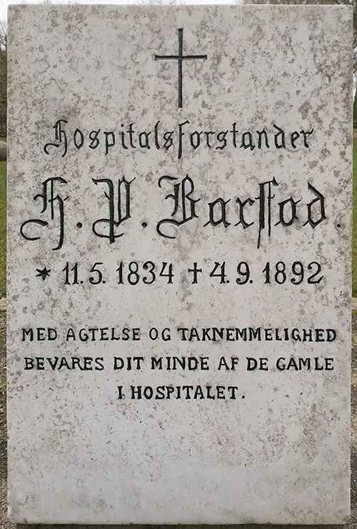 H. P. Barfod gravsten Aalborg