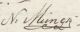 Hørkræmmer Nicolaj Muncks underskrift 1827