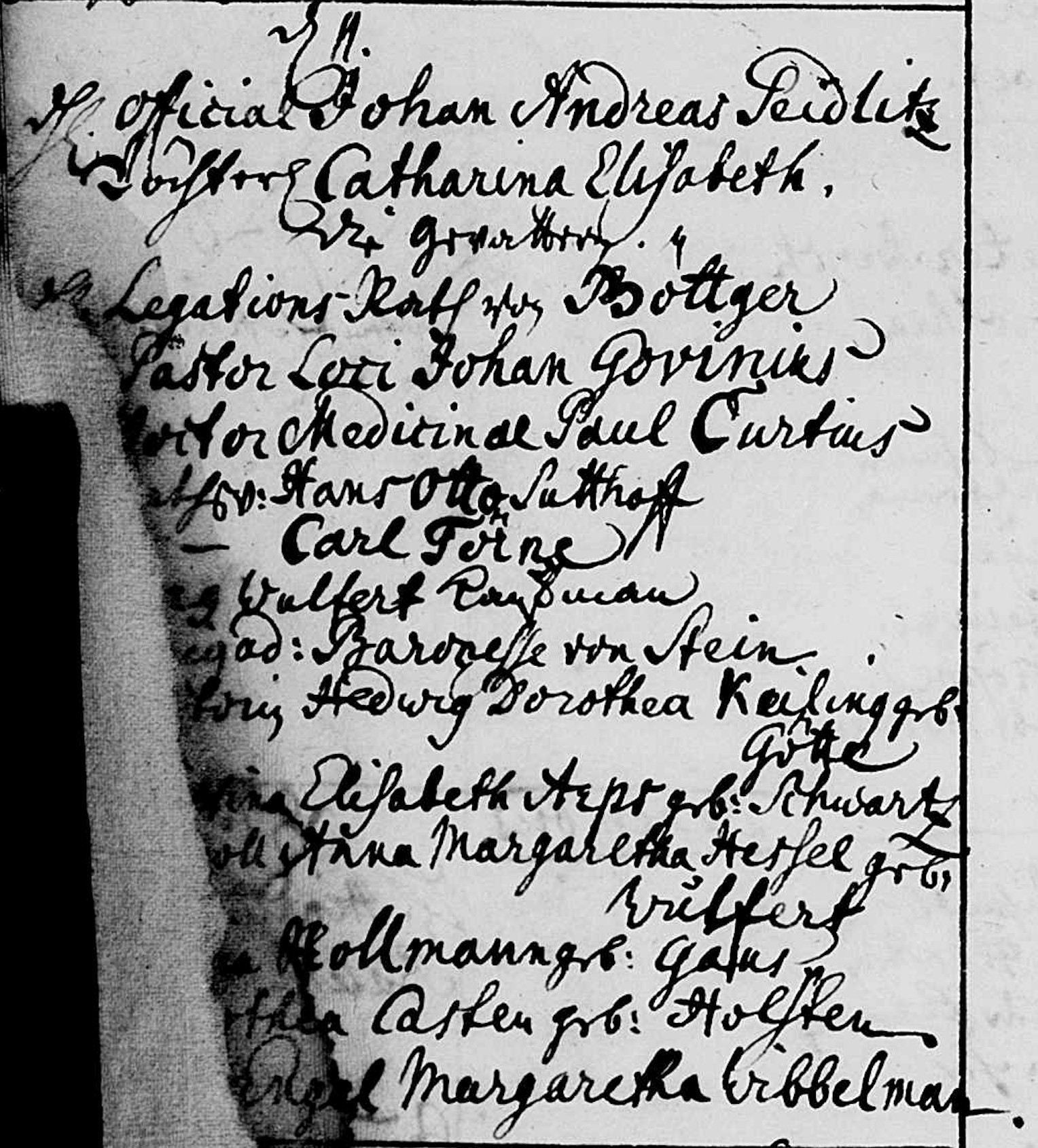 Catarina Elisabeth Seidlitz daab i Narva 11. januar 1750
