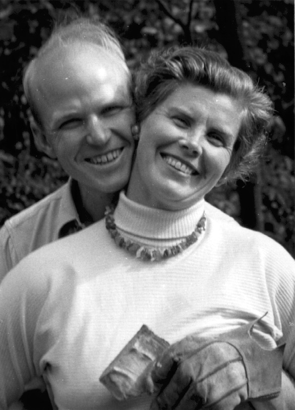 Knud og Nete i Holte sommeren 1955
