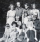 Familien Steen i sommerhuset i Jyllinge ca. 1950
